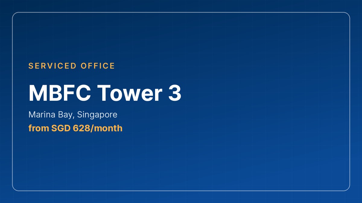 serviced office in Singapore - MBFC Tower 3