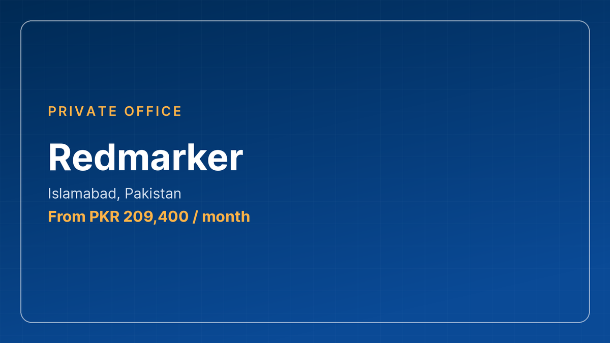 Redmarker private offices, Islamabad