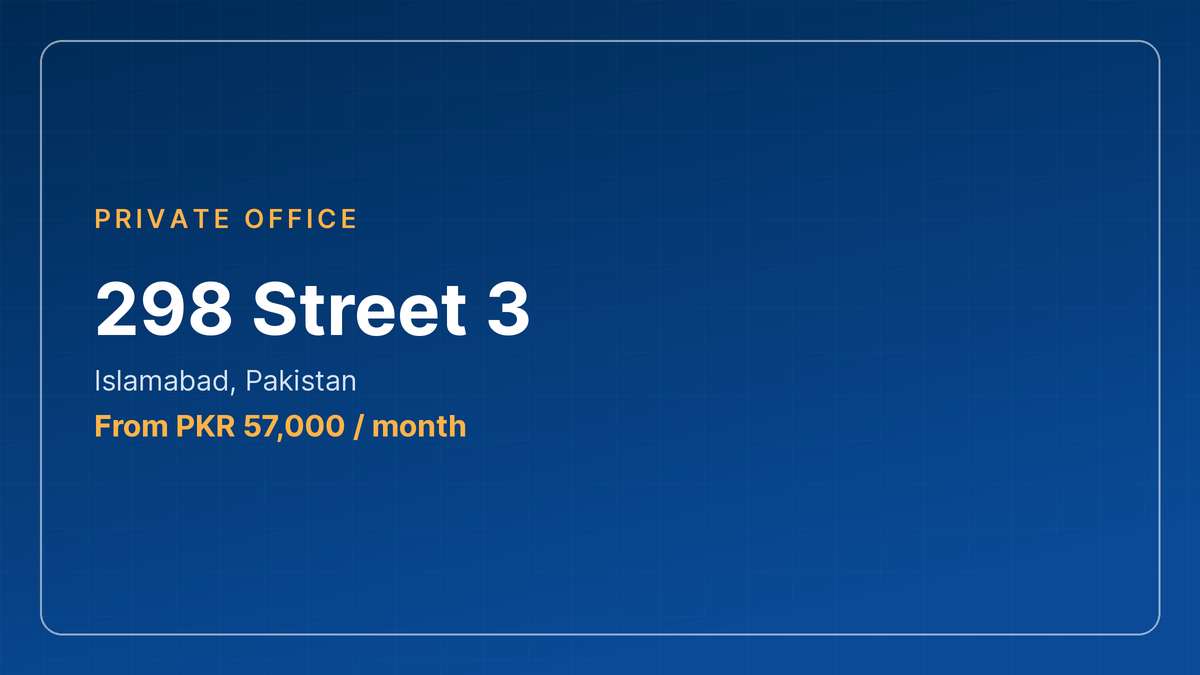 298 Street 3 private offices, Islamabad