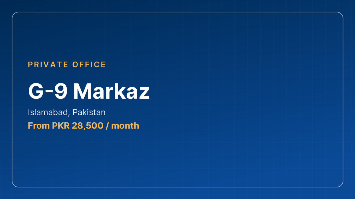 G-9 Markaz private offices, Islamabad