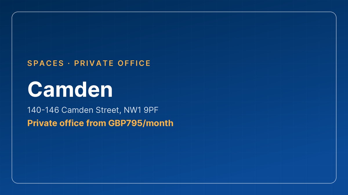 3-6 person office space Camden - Camden by Spaces, Camden Town