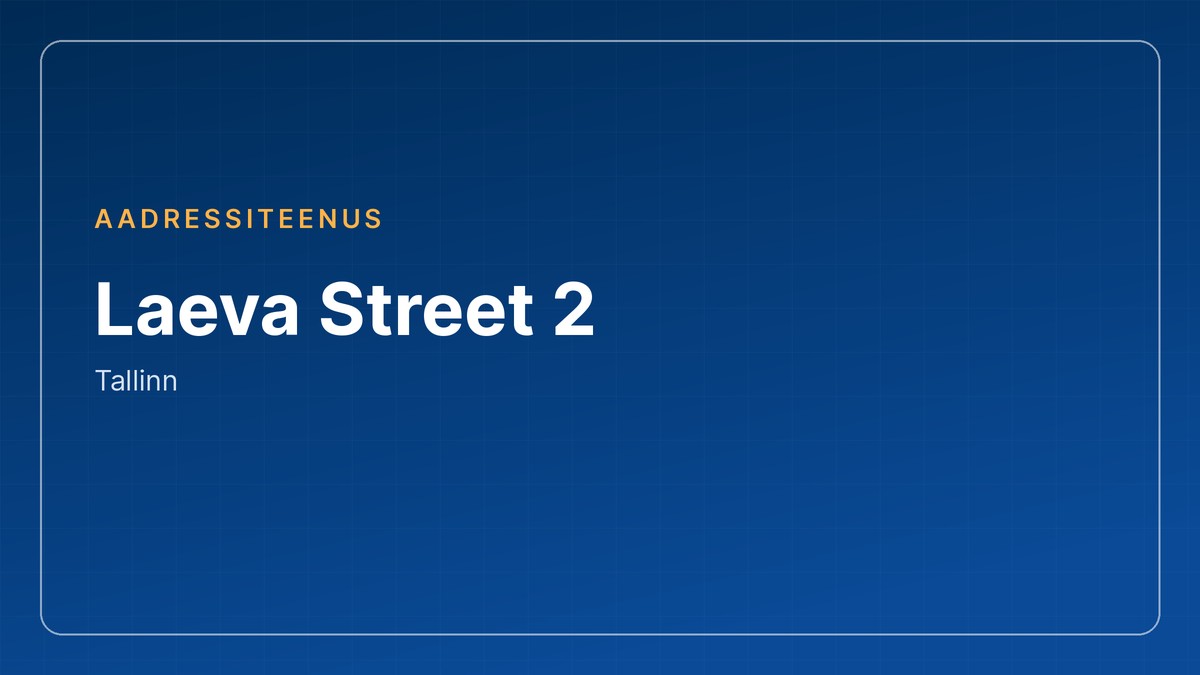 Laeva Street 2, Tallinn