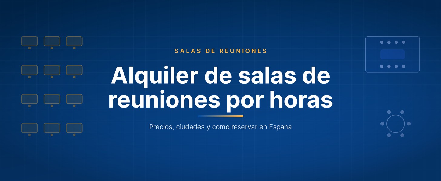 alquiler sala de reuniones por horas — Wezoo