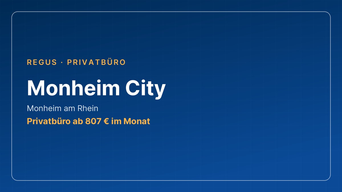 Monheim City in Monheim am Rhein: Privatbüro ab 807 € im Monat