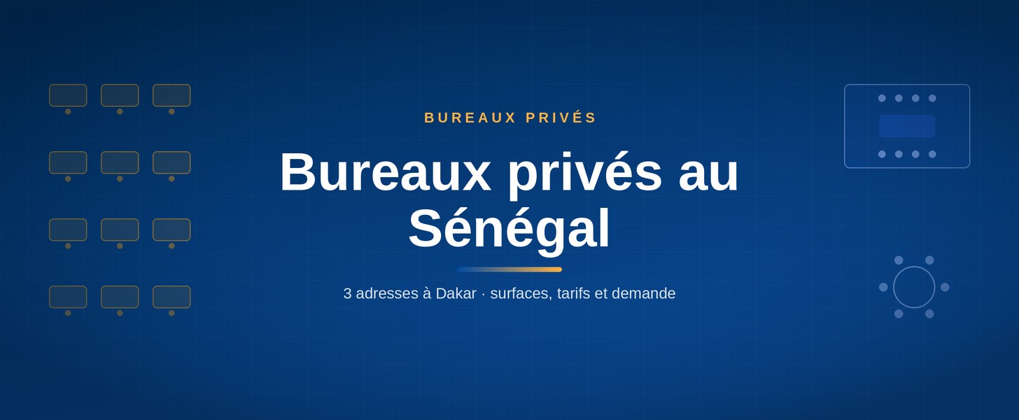 Bureaux privés au Sénégal : 3 adresses à Dakar