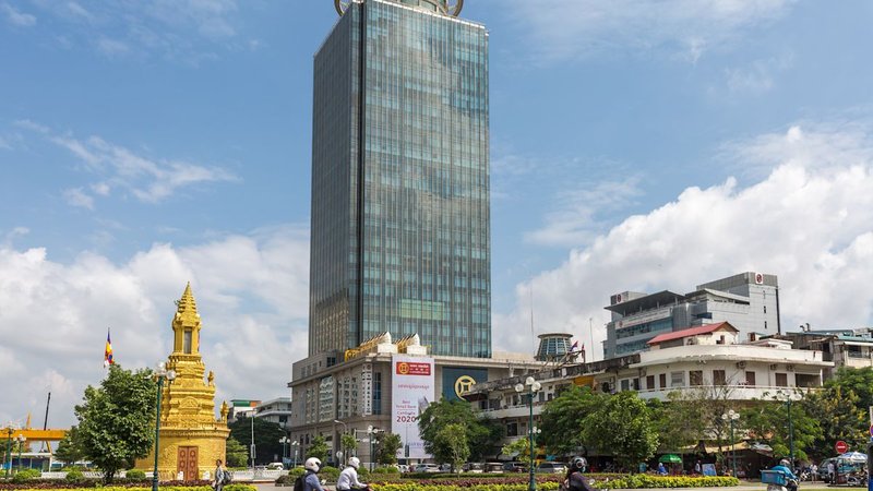Canadia Tower on Monivong Boulevard in Phnom Penh, Cambodia