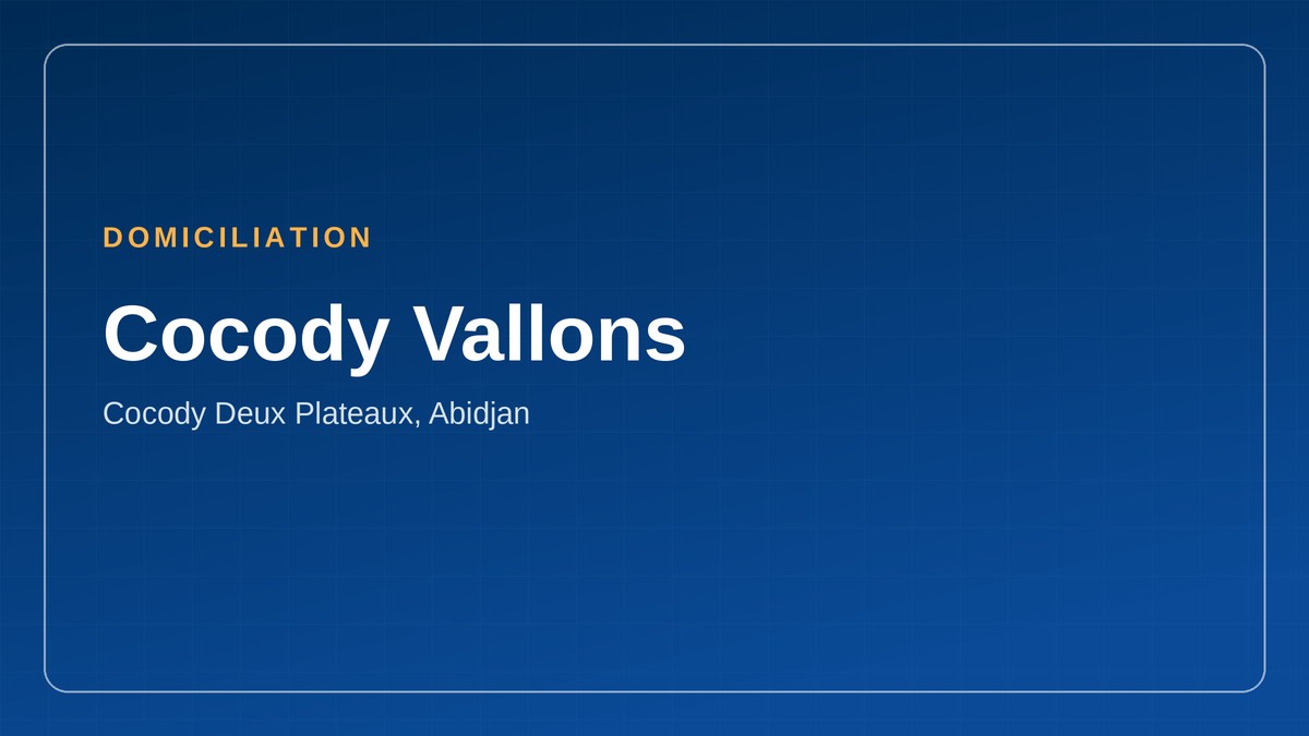 Cocody Vallons, Cocody Deux Plateaux, Abidjan