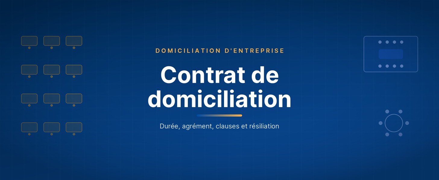 contrat de domiciliation - Wezoo
