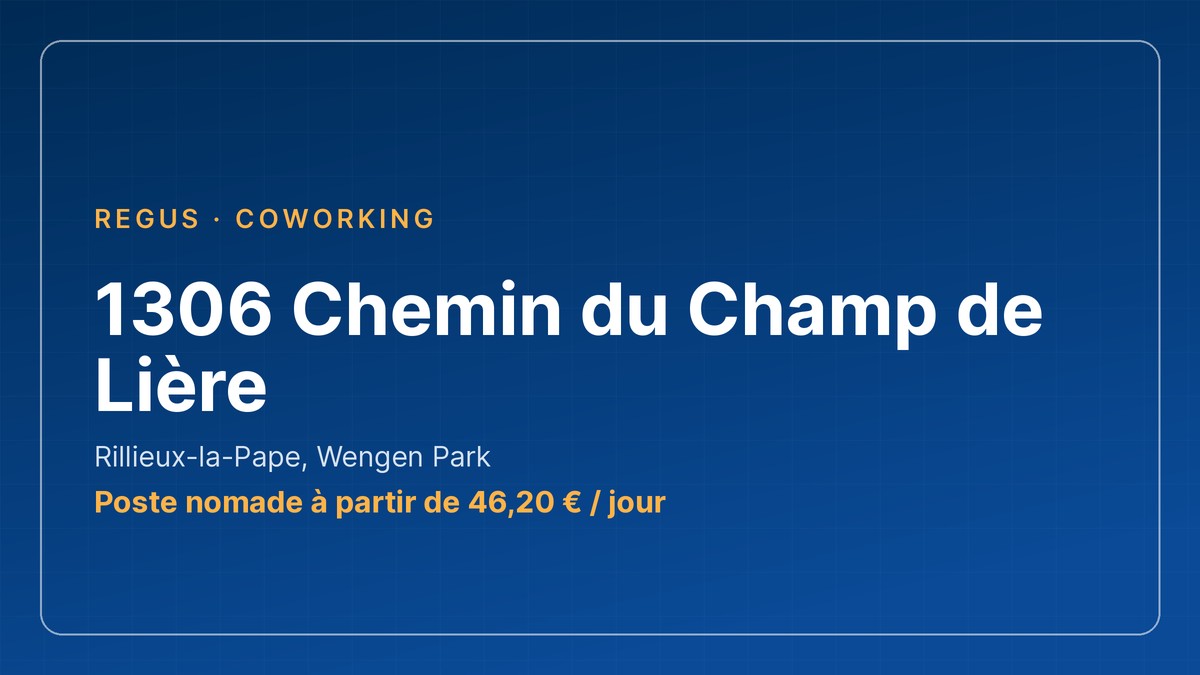 Espace de coworking 1306 Chemin du Champ de Lière à Rillieux-la-Pape
