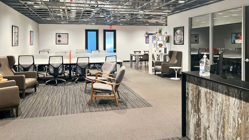 coworking space diamond bar - shared desk area at 1370 Valley Vista Drive