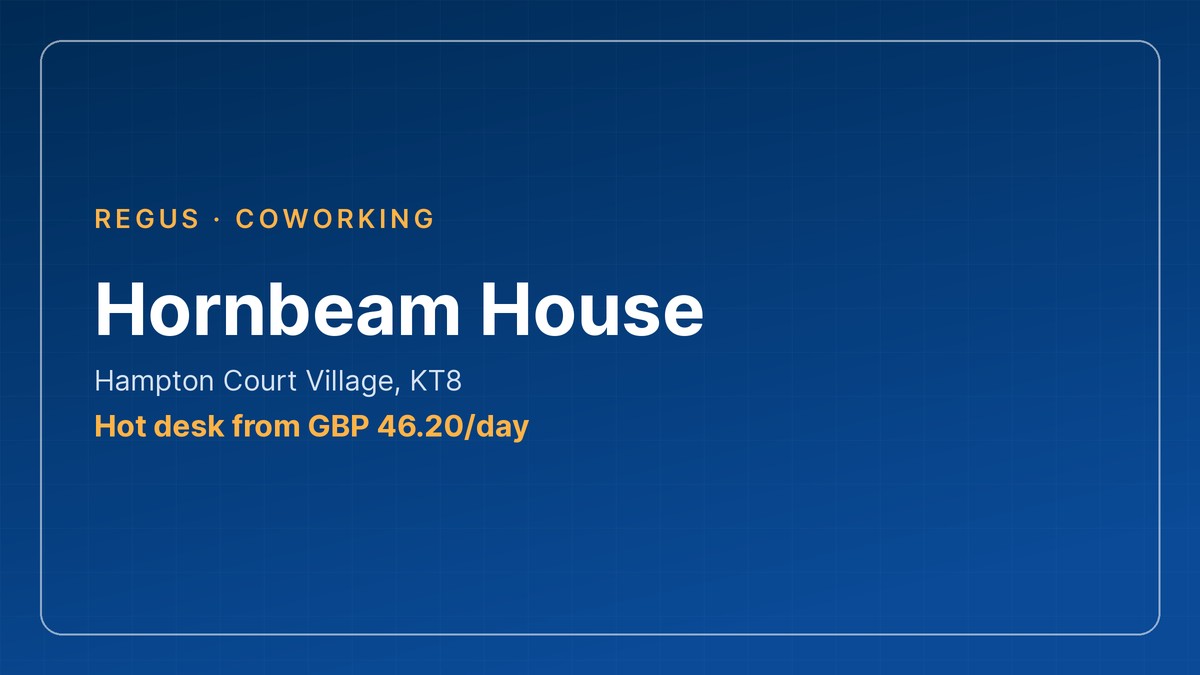 coworking space surrey, Hornbeam House in Hampton Court Village