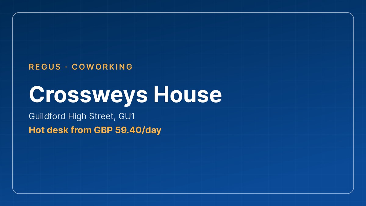 coworking space surrey, Crossweys House in Guildford