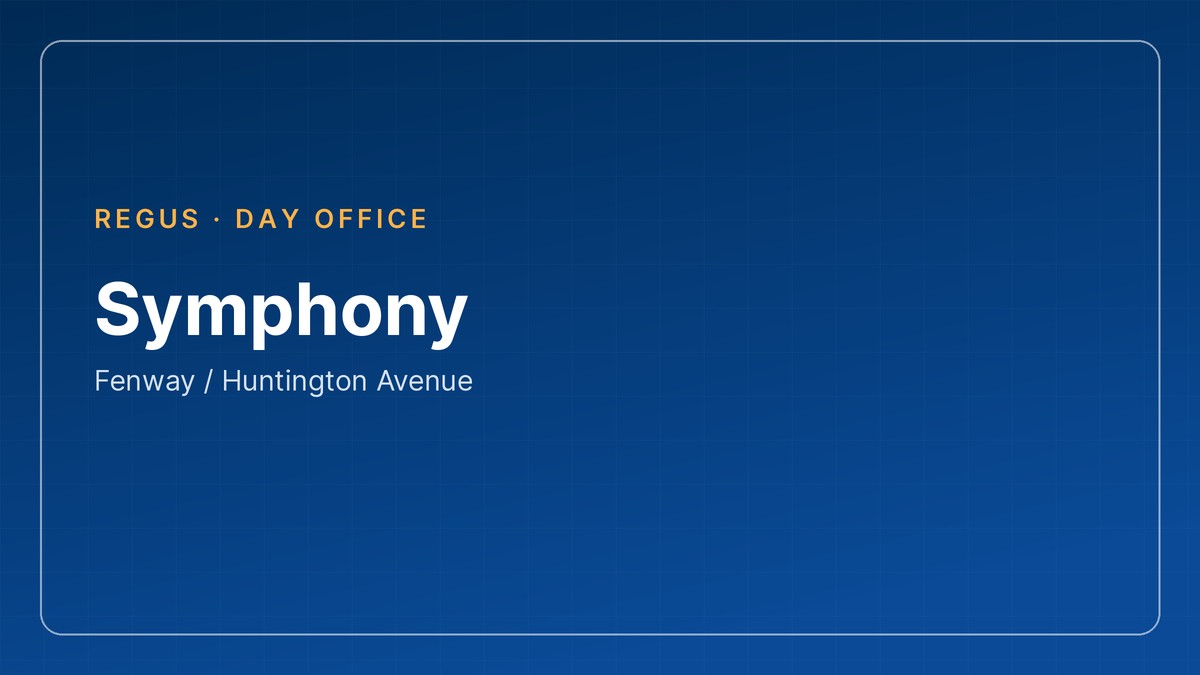 day office boston - Symphony in Fenway / Huntington Avenue