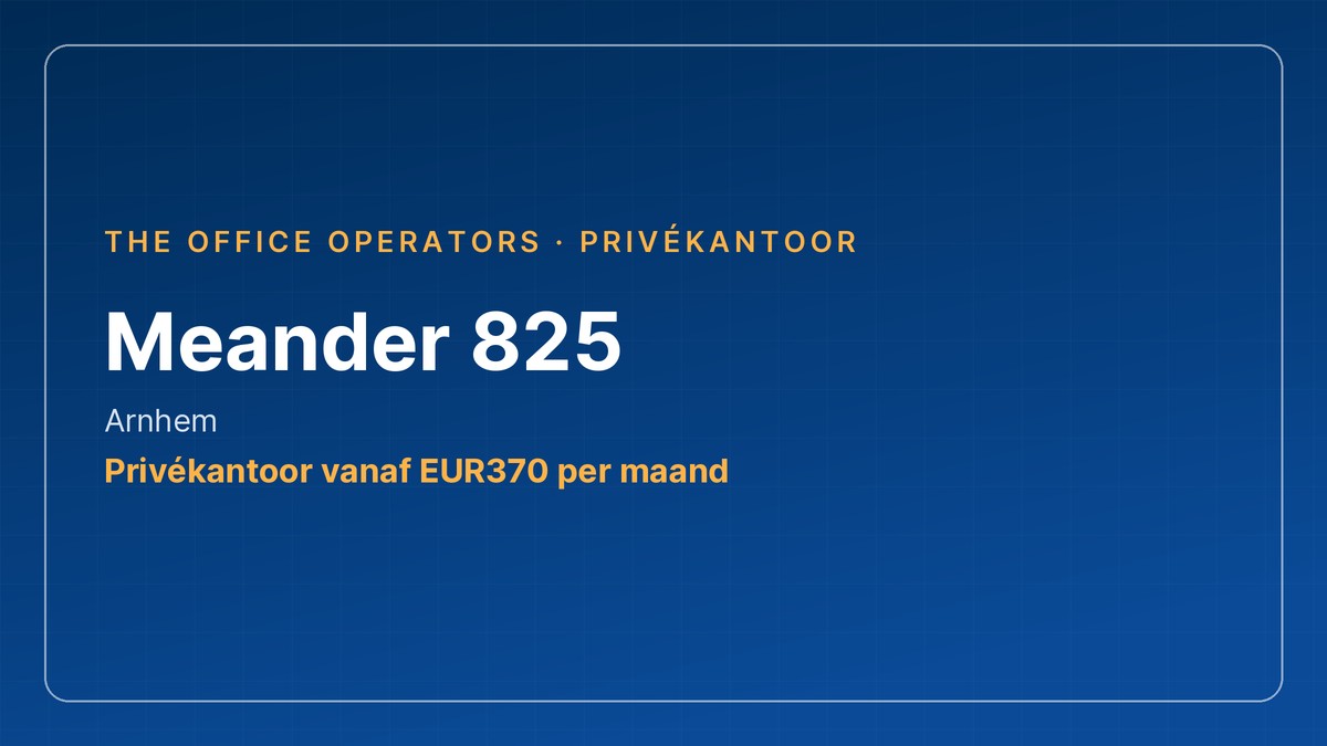 Meander 825, Arnhem
