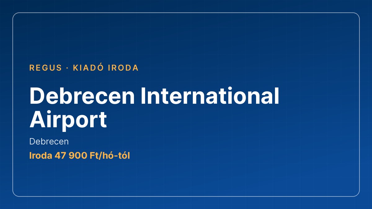 kiadó iroda Debrecen International Airport, Wezoo