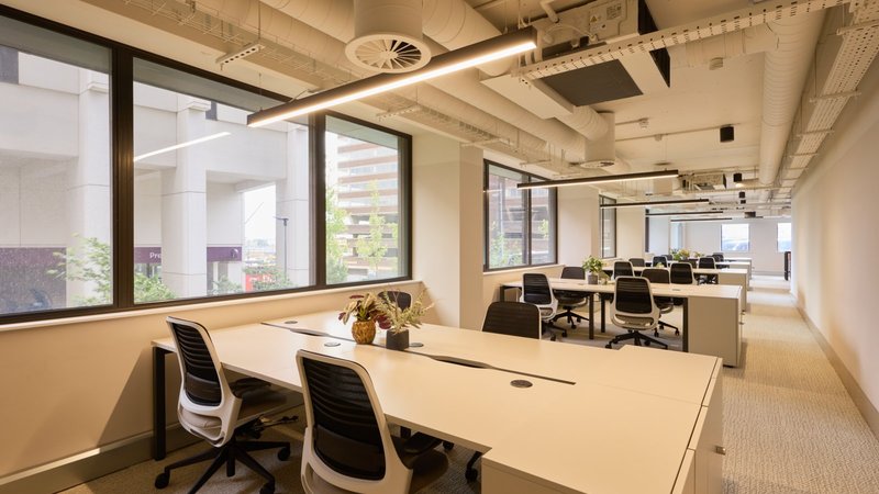 large private office for a 50-person team at the McLaren Building, Birmingham
