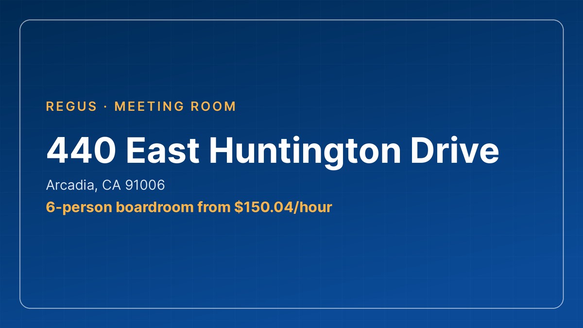 meeting room arcadia - 6-person boardroom at 440 East Huntington Drive