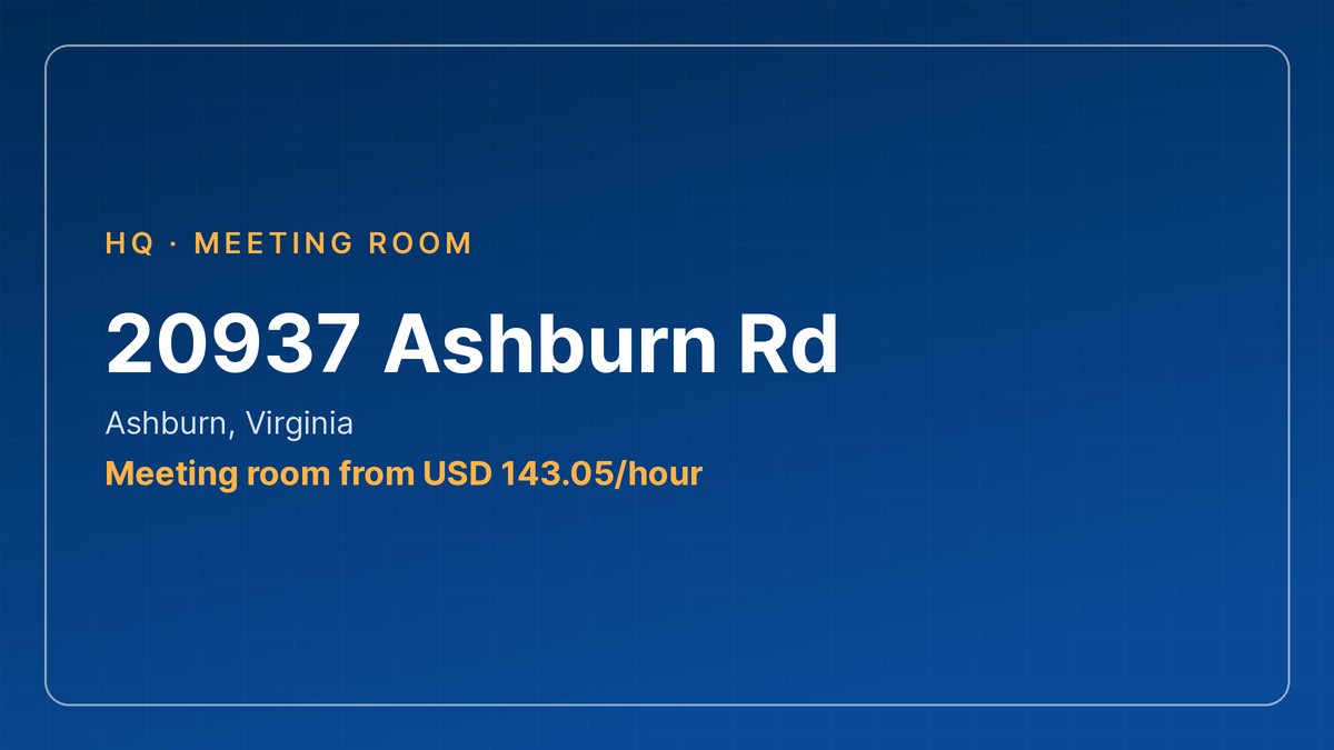meeting room ashburn - 20937 Ashburn Rd meeting room by HQ