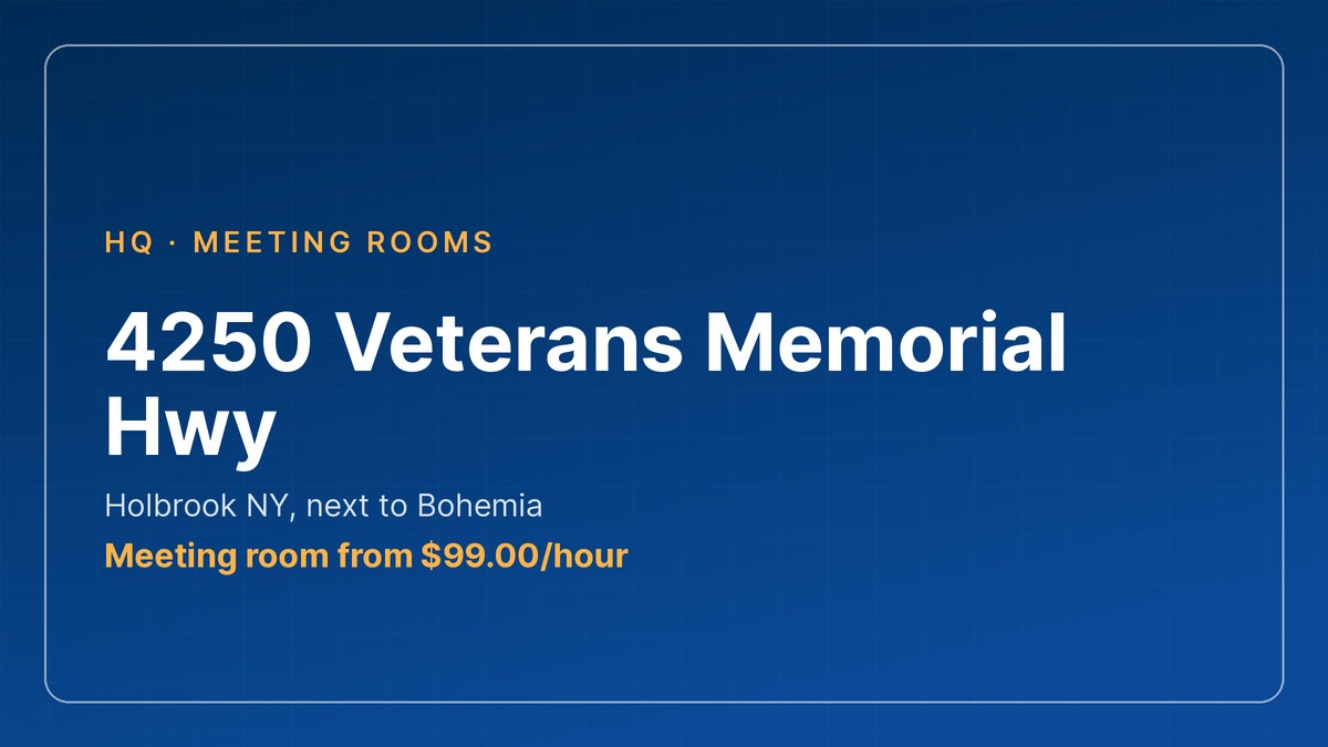 meeting room bohemia - 4250 Veterans Memorial Hwy in Holbrook