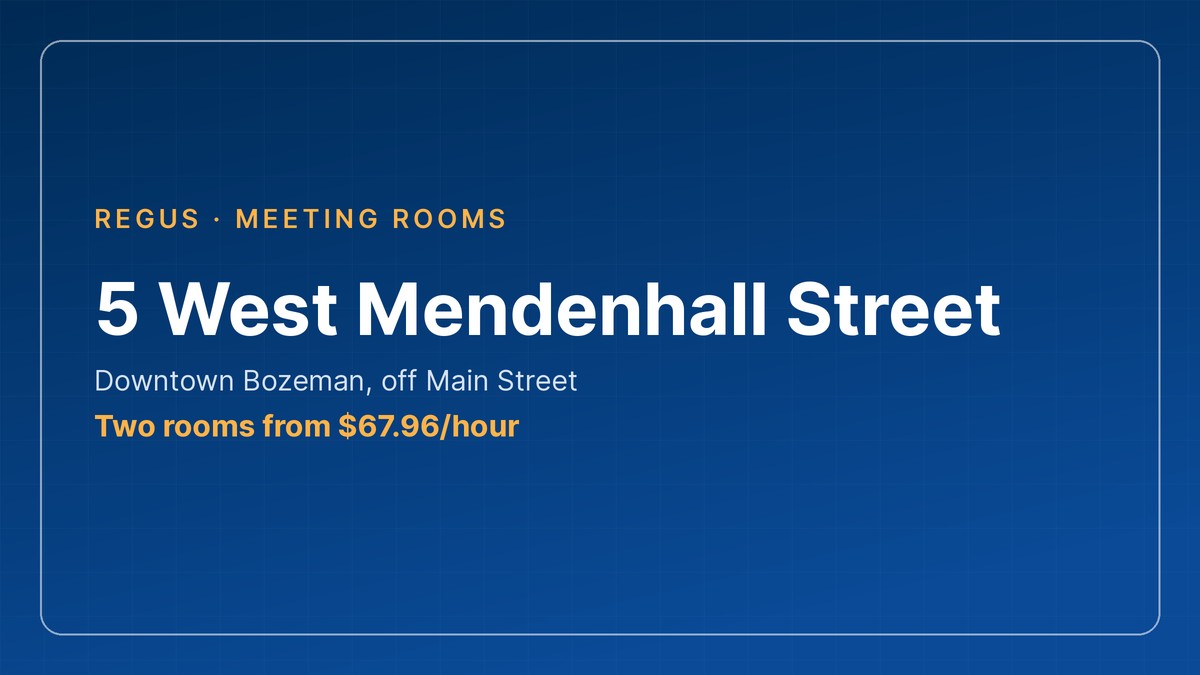meeting room bozeman at 5 West Mendenhall Street