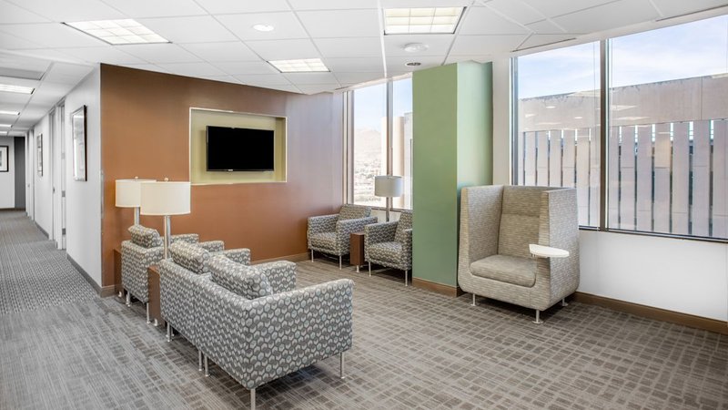 Meeting room El Paso building view of Wells Fargo Plaza downtown
