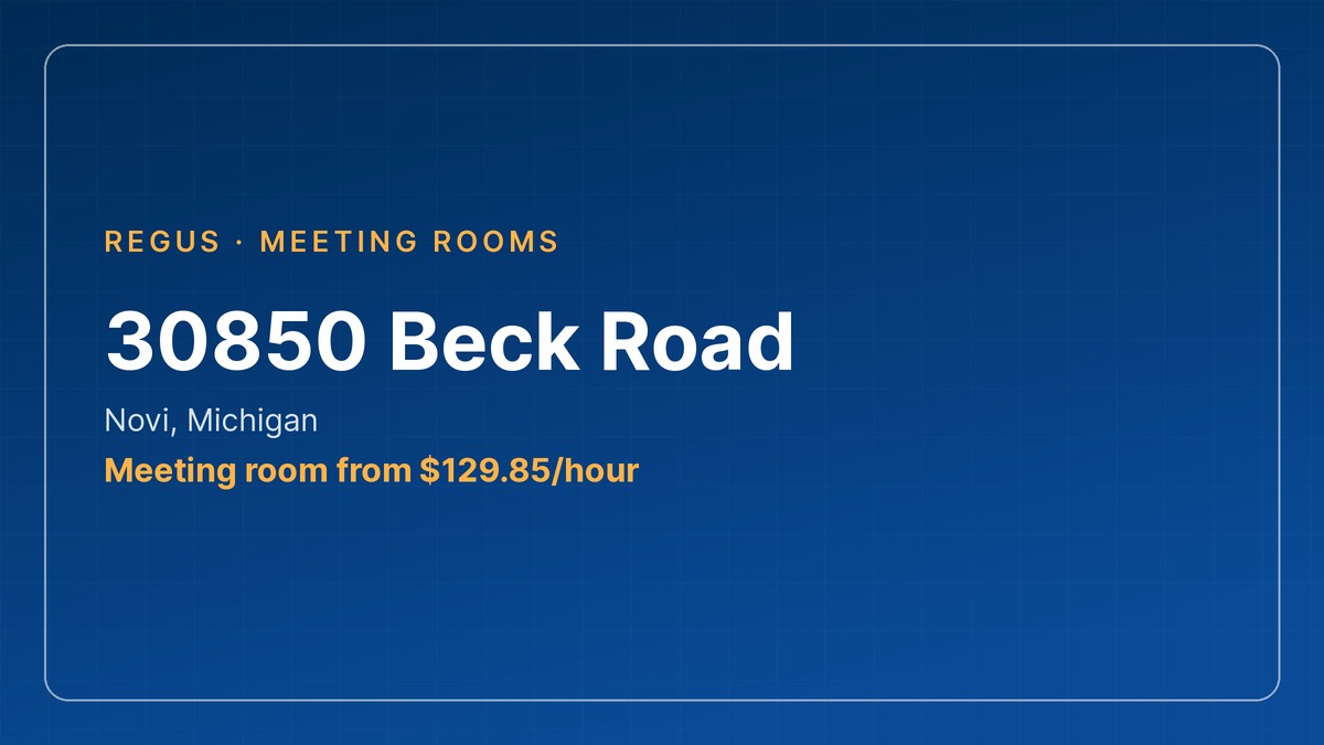 meeting room novi - 30850 Beck Road in Novi