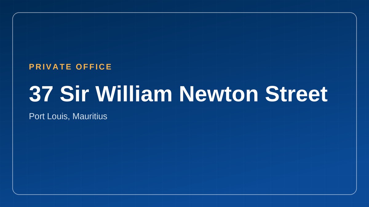 office for rent in Mauritius - 37 Sir William Newton Street private office, Port Louis