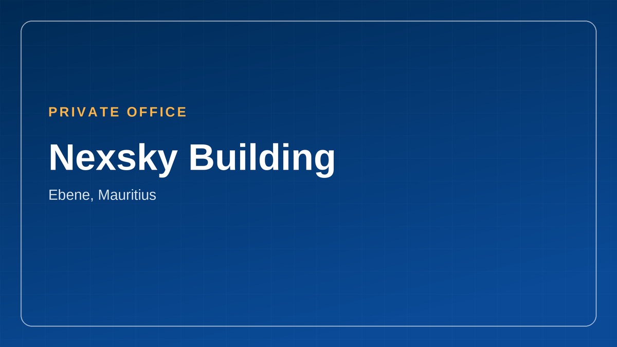 office for rent - Nexsky Building, private office in Ebene, Mauritius