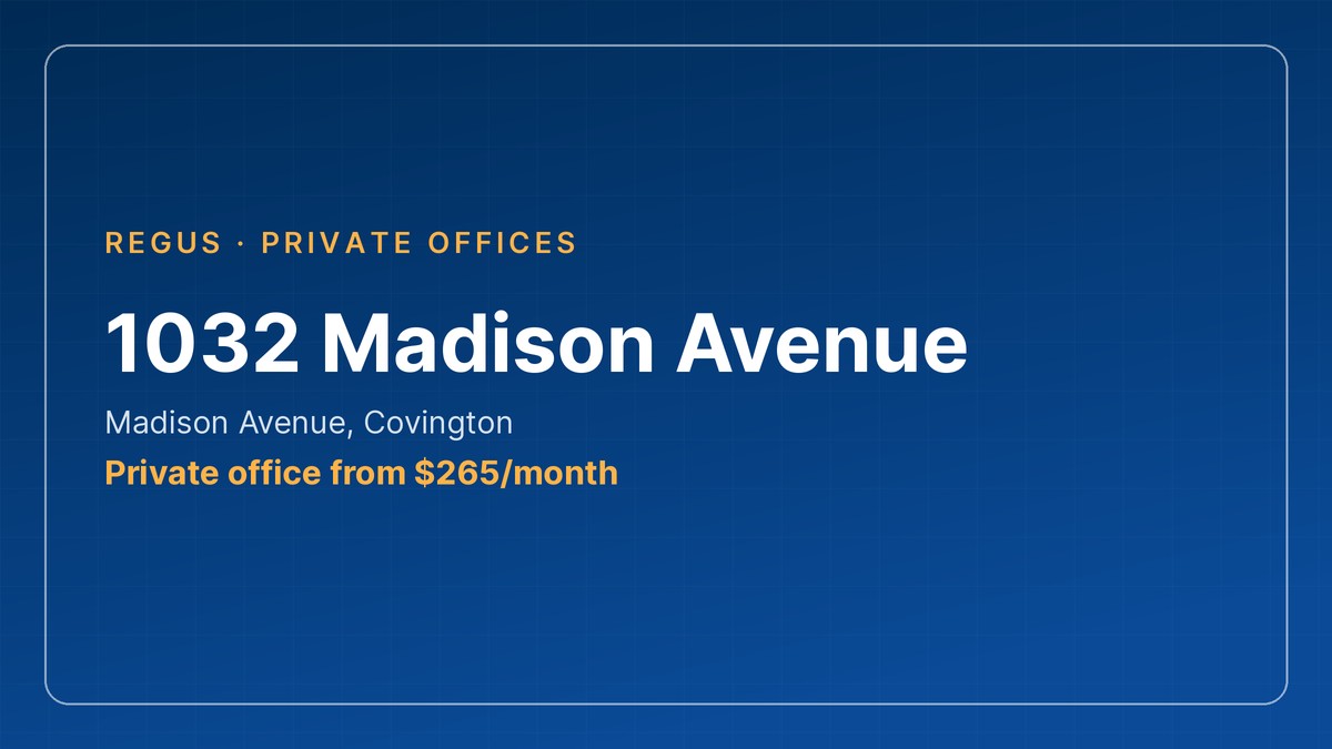 Office space Covington, Kentucky: 1032 Madison Avenue by Regus