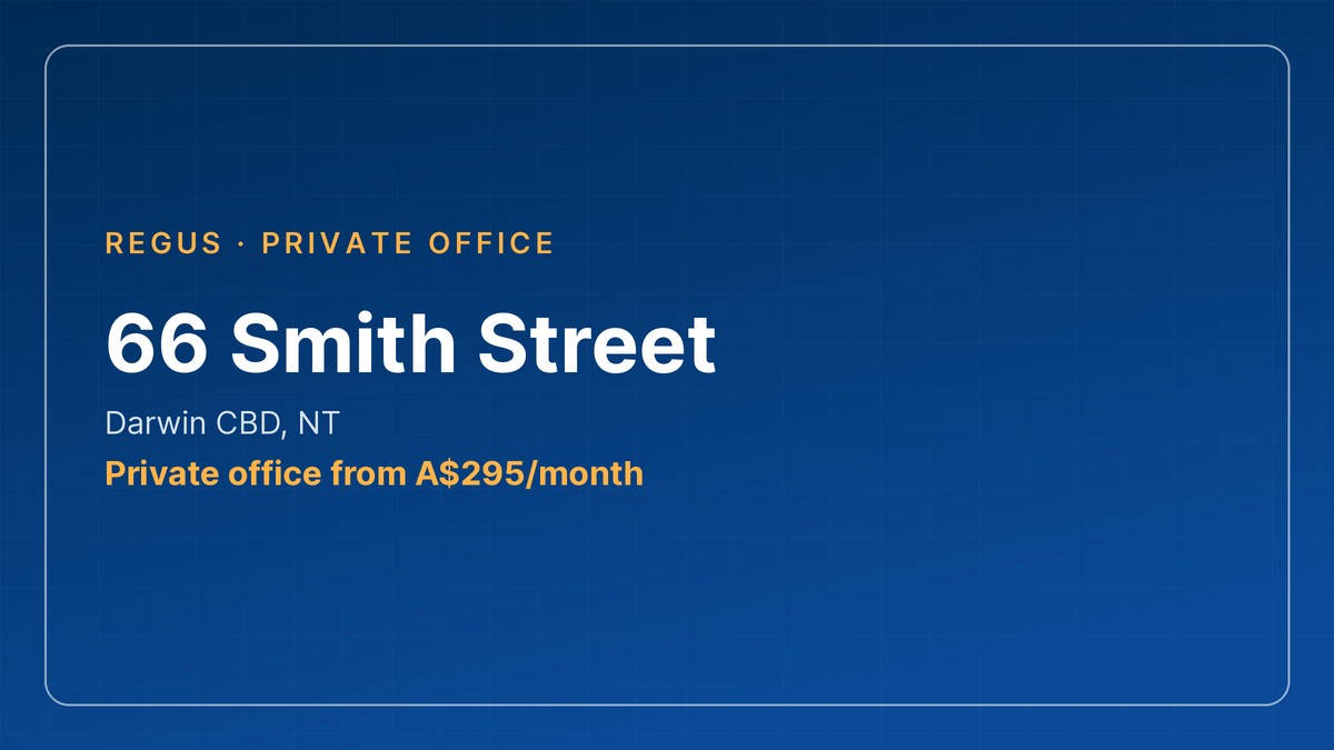 office space for rent darwin - 66 Smith Street