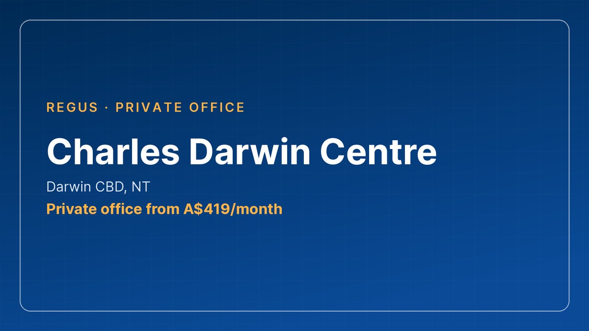 office space for rent darwin - Charles Darwin Centre