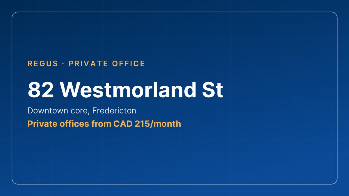 office space for rent fredericton - 82 Westmorland St