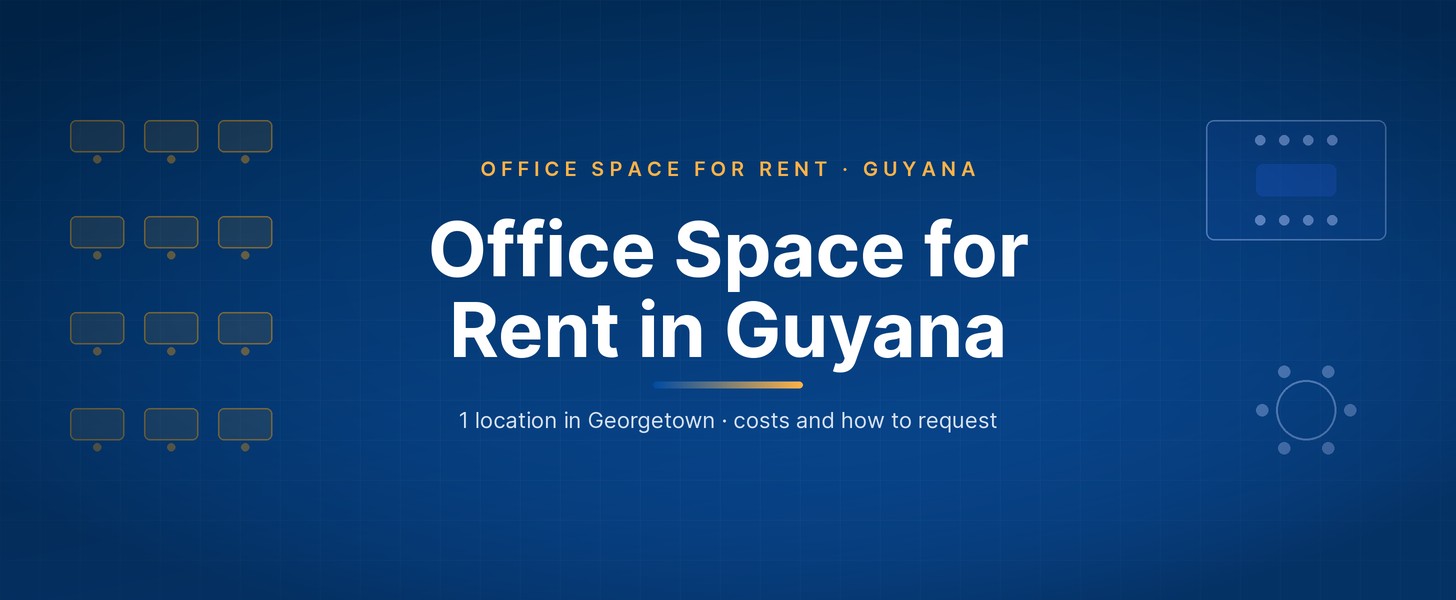 Office space for rent in Guyana, 1 location in Georgetown