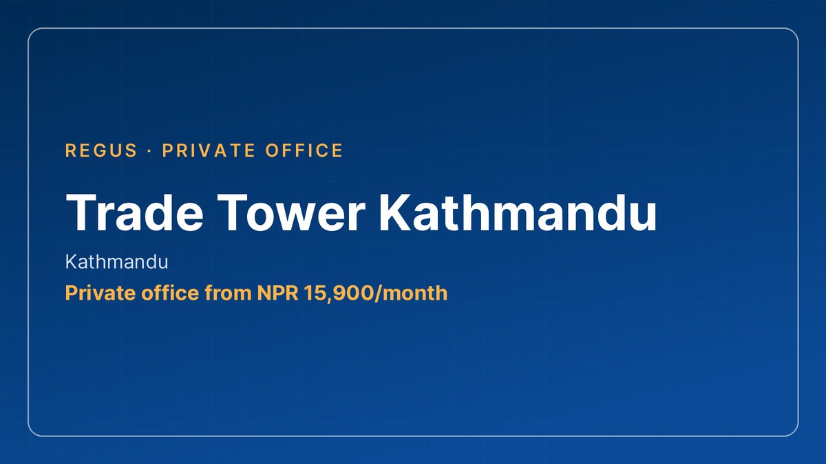 private office in Nepal: Trade Tower Kathmandu