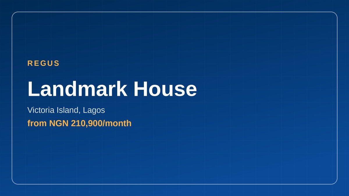 office space for rent in Nigeria - Landmark House