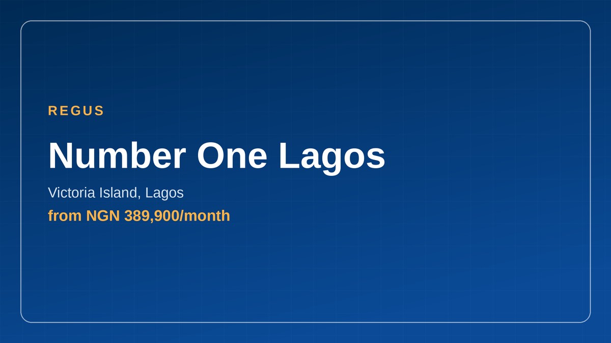 office space for rent in Nigeria - Number One Lagos