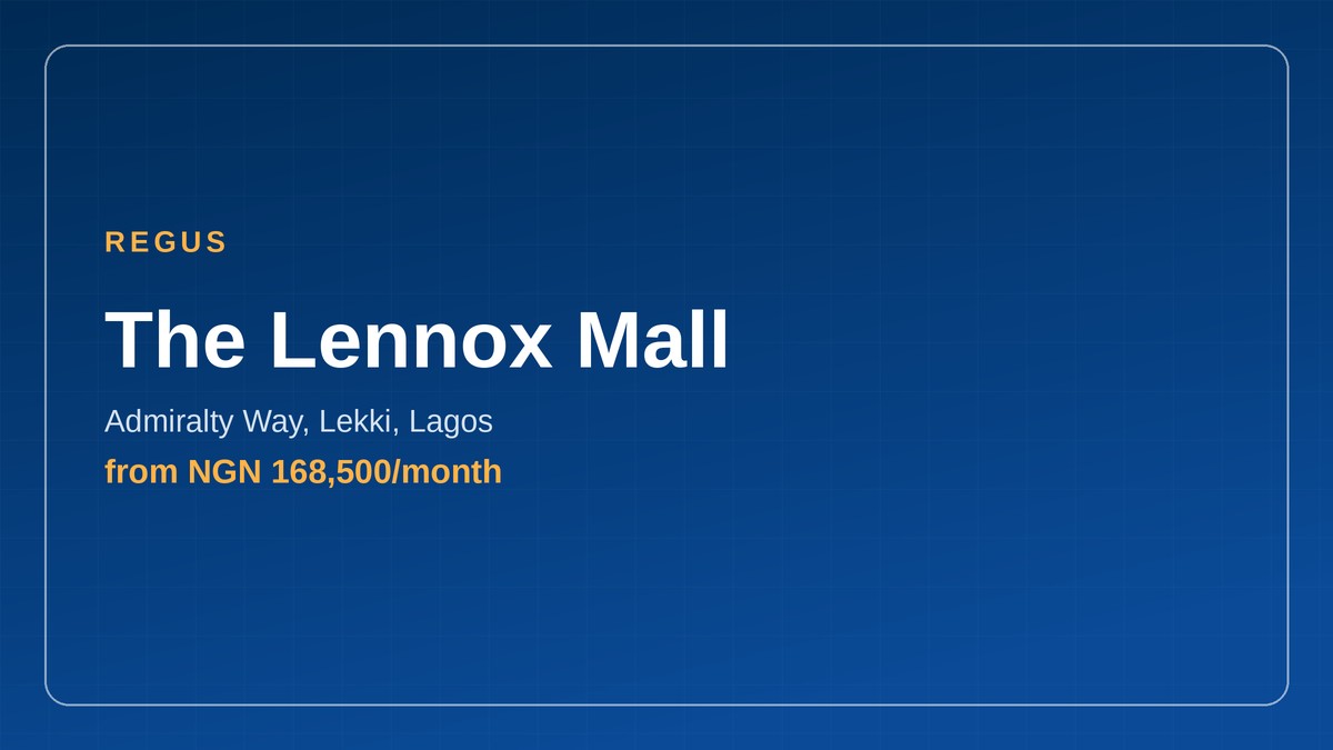 office space for rent in Nigeria - The Lennox Mall