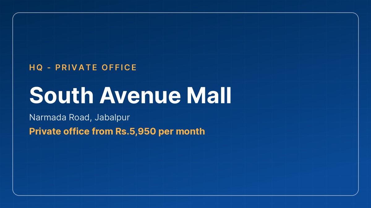 office space in jabalpur - South Avenue Mall private office by HQ