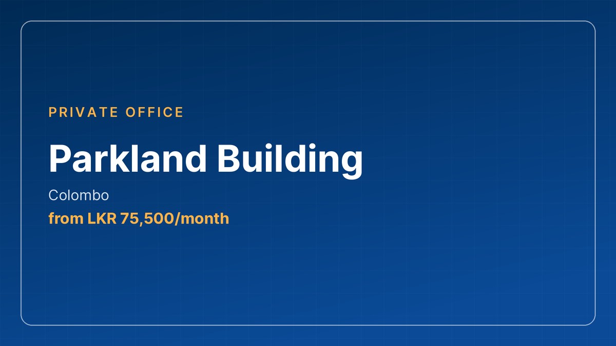 Private office at Parkland Building, Colombo