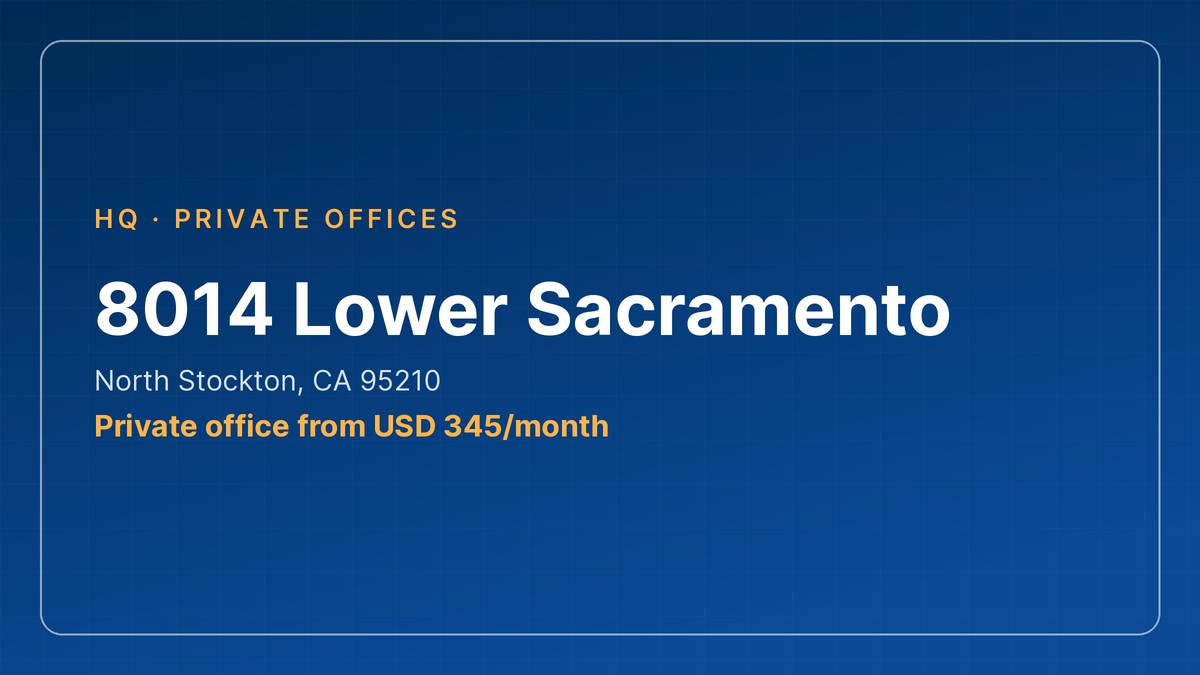 office space stockton - 8014 Lower Sacramento, North Stockton