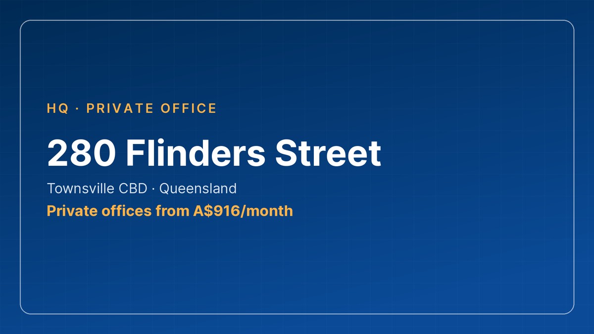 280 Flinders Street private office, office space Townsville