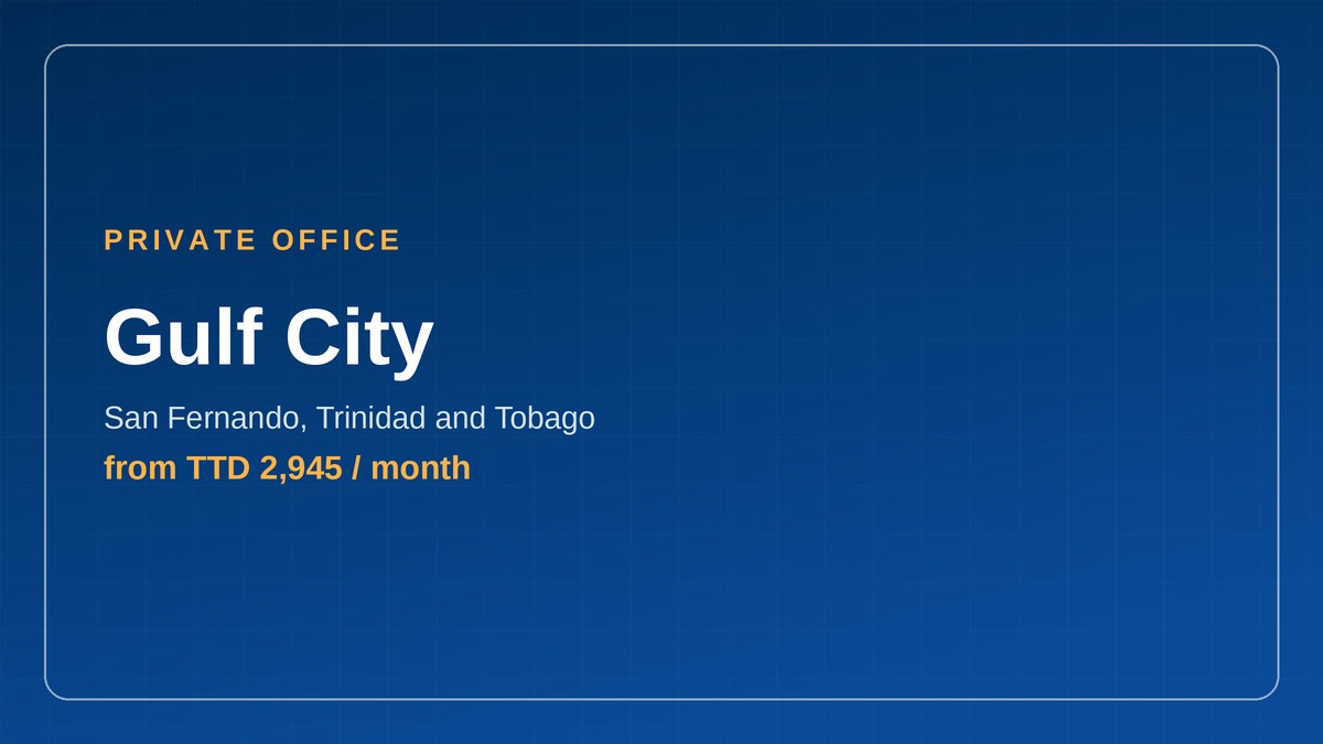 Office space at Gulf City in San Fernando, Trinidad and Tobago