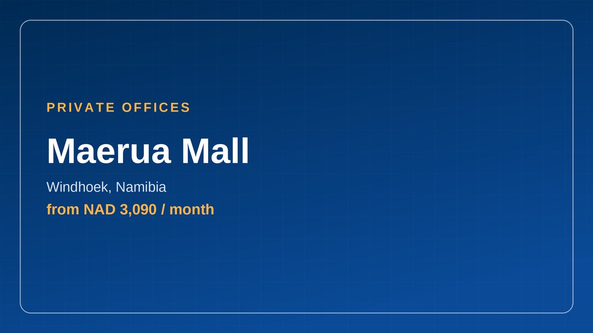 Private offices at Maerua Mall in Windhoek, Namibia