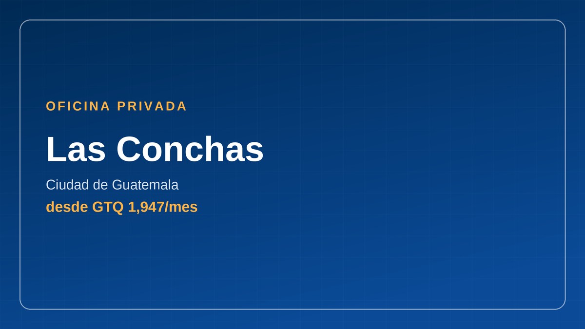 Oficina privada en Las Conchas, Ciudad de Guatemala