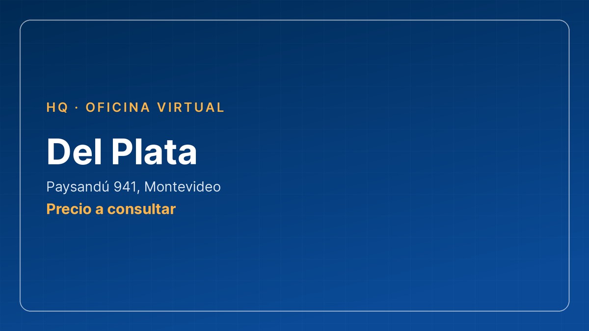 Oficina virtual en Del Plata, Paysandú 941, Montevideo