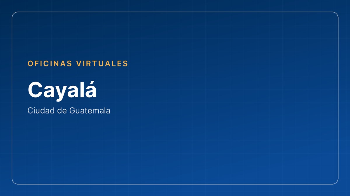 Oficina virtual en Cayalá, Ciudad de Guatemala