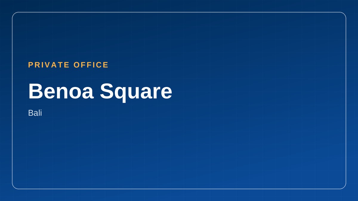 Private office di Benoa Square, Bali