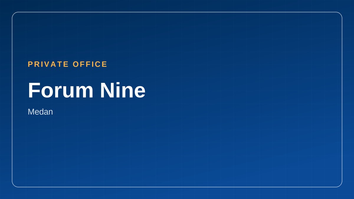 Private office di Forum Nine, Medan