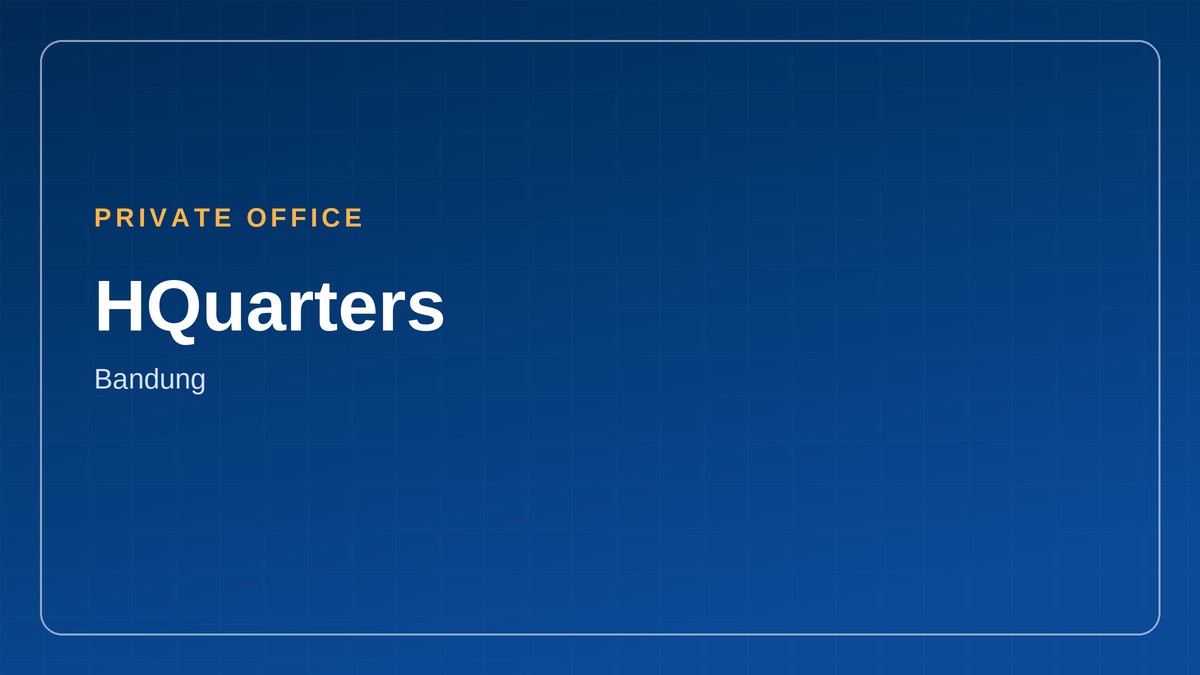 Private office di HQuarters, Bandung