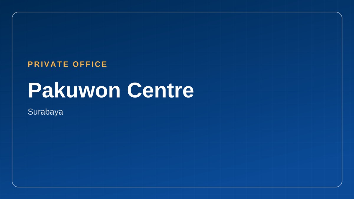 Private office di Pakuwon Centre, Surabaya